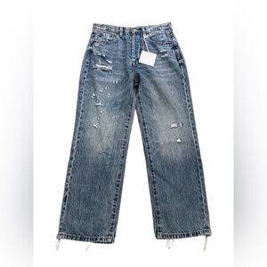NEW Pistola Cassie Crop Super High Rise Straight in University Wash Size: 26